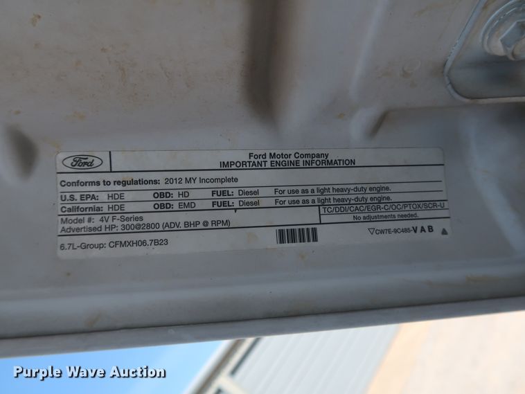 image for item IY9148 2012 Ford F450 Super Duty XL  Crew Cab utility / service truck