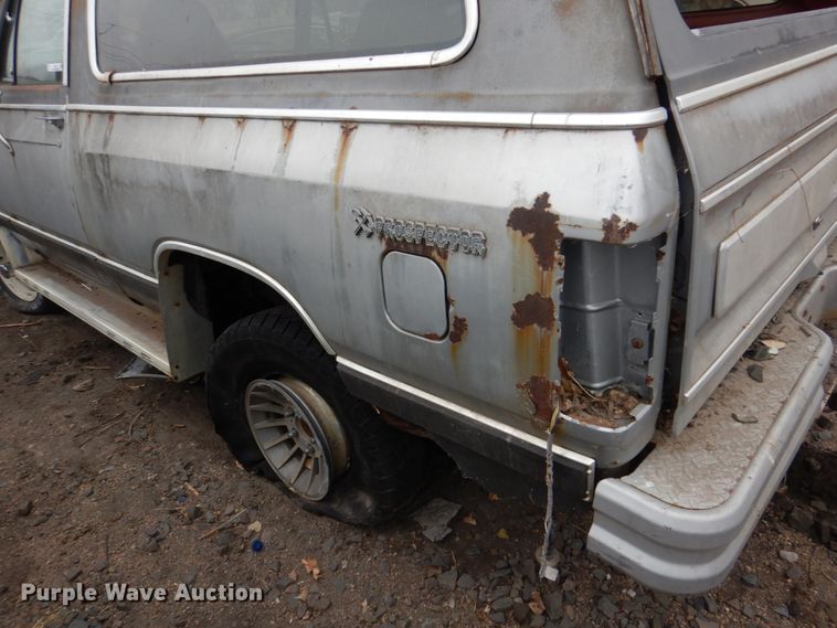 image for item JJ9226 1984 Dodge Ram Charger  SUV