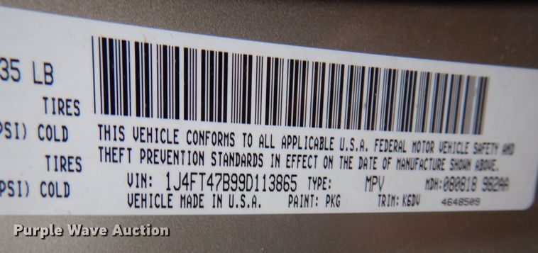 image for item JJ9232 2009 Jeep Compass  SUV