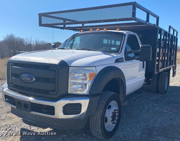 image for item JN9217 2016 Ford F550 Super Duty XL  flatbed truck