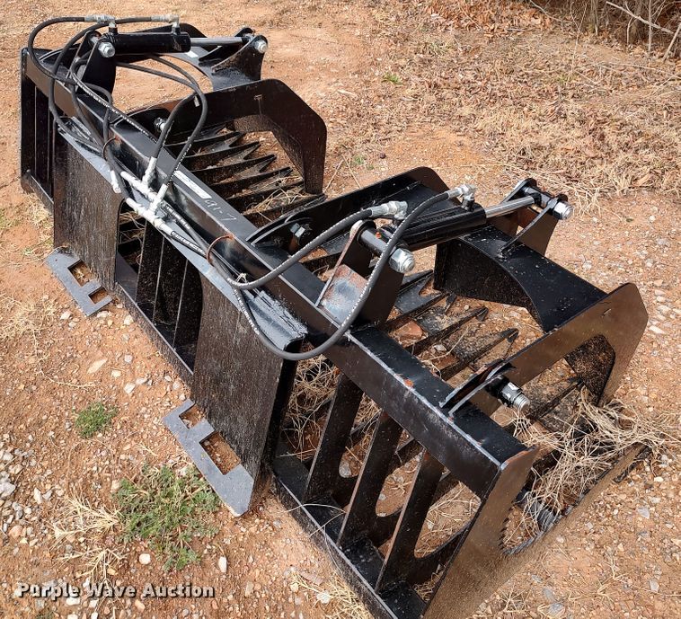 image for item JO9686 78" W skid steer grapple bucket