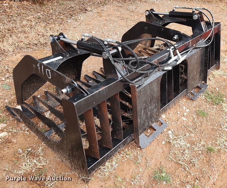 image for item JO9686 78" W skid steer grapple bucket