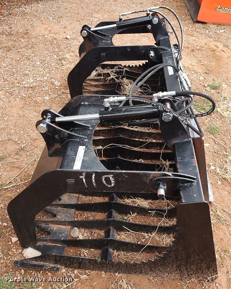 image for item JO9686 78" W skid steer grapple bucket