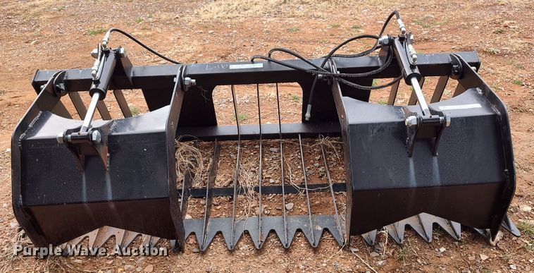 image for item JO9686 78" W skid steer grapple bucket