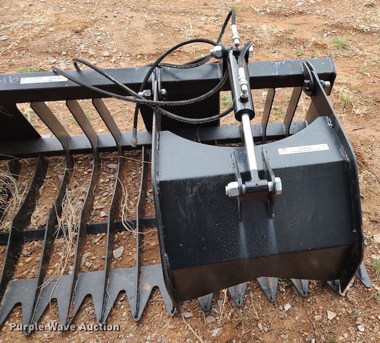 image for item JO9686 78" W skid steer grapple bucket