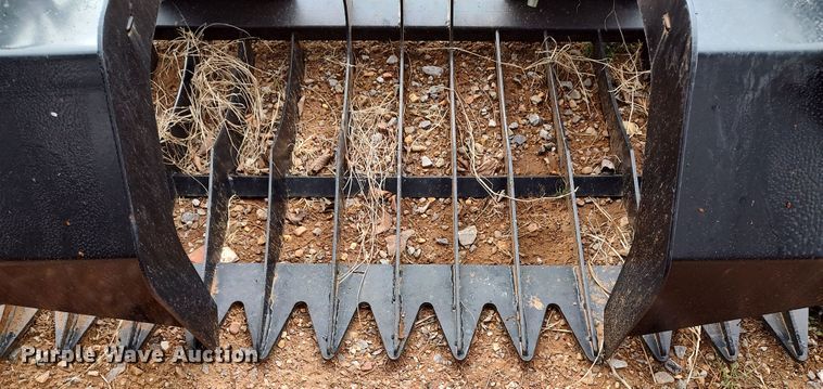 image for item JO9686 78" W skid steer grapple bucket