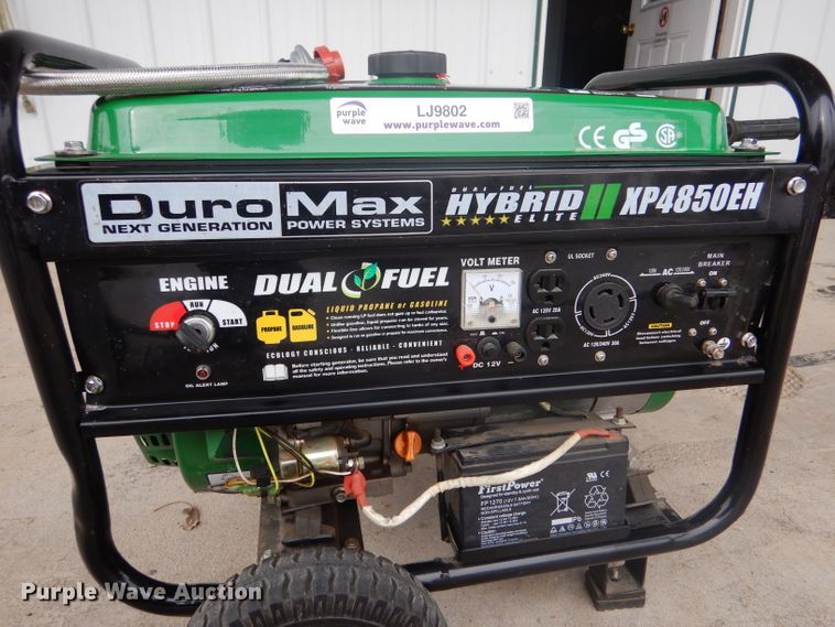 image for item LJ9802 2016 Duromax XP4850EH  generator