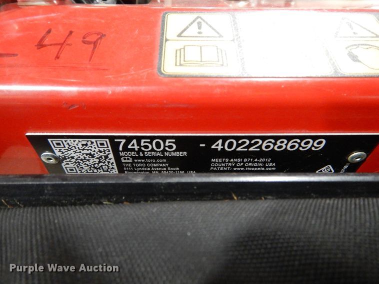 image for item MX9862 Toro Grand Stand  ZTR lawn mower