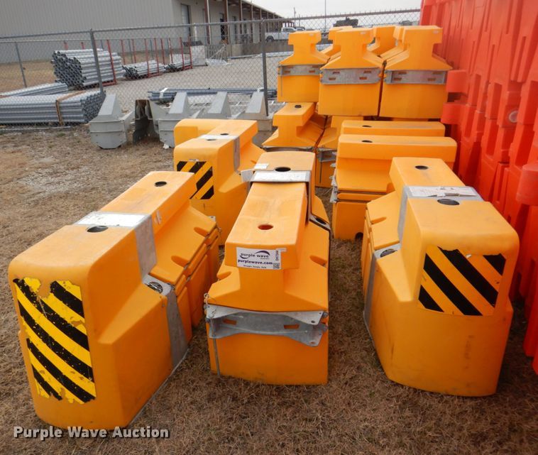 Barrier Systems Absorb 350 anchorless crash cushions in Decatur, TX