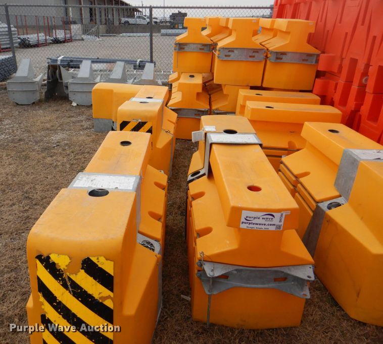 Barrier Systems Absorb 350 anchorless crash cushions in Decatur, TX