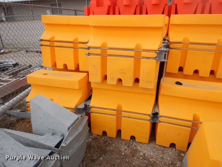 Barrier Systems Absorb 350 anchorless crash cushions in Decatur, TX