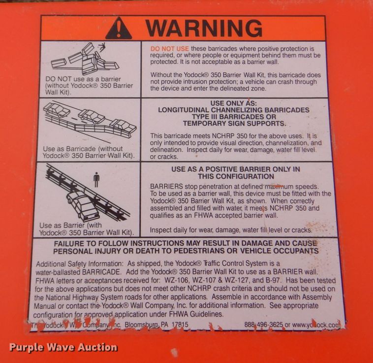 image for item DH7345 Yodock 2001M  barricade system