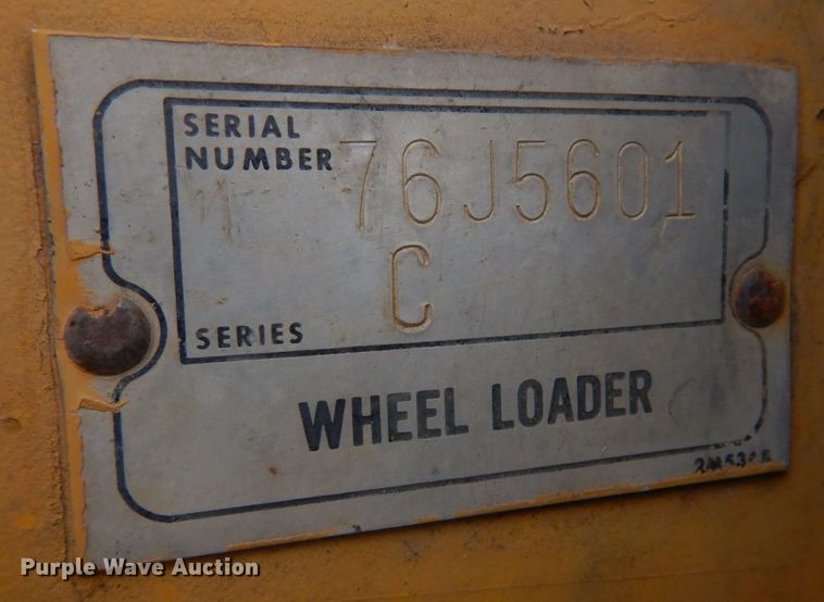 image for item DH8205 1972 Caterpillar 966C  wheel loader