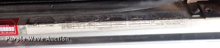 image for item DI1834 1999 Peterbilt 379  dump truck