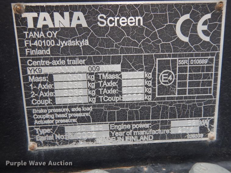 image for item DI8601 2015 Tana 6D  trommel screen