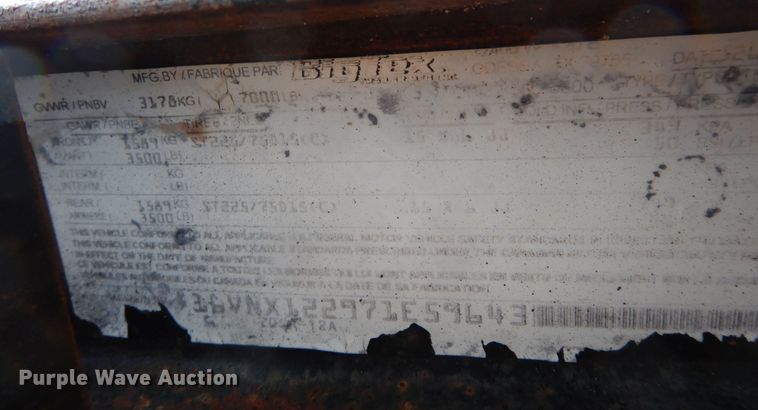 image for item DI8707 2007 Big Tex  pressure washer trailer