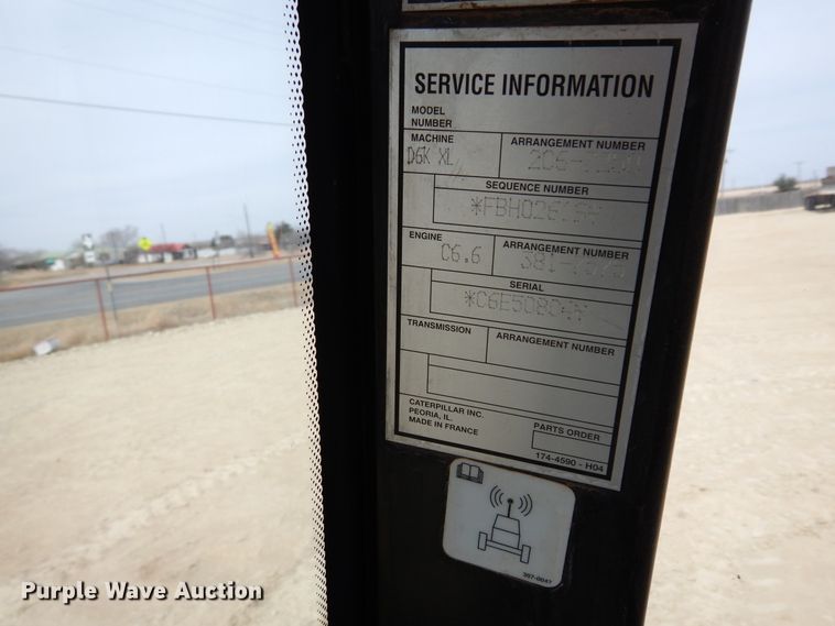 image for item DK0247 2012 Caterpillar D6K XL  dozer