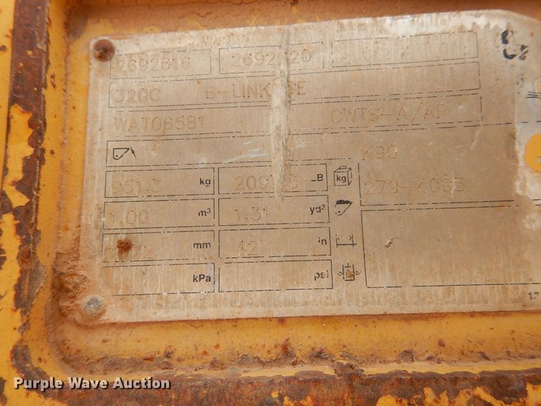 image for item DK0250 Caterpillar  41" W excavator bucket