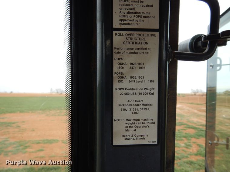 image for item DK0256 2008 John Deere 310SJ  backhoe