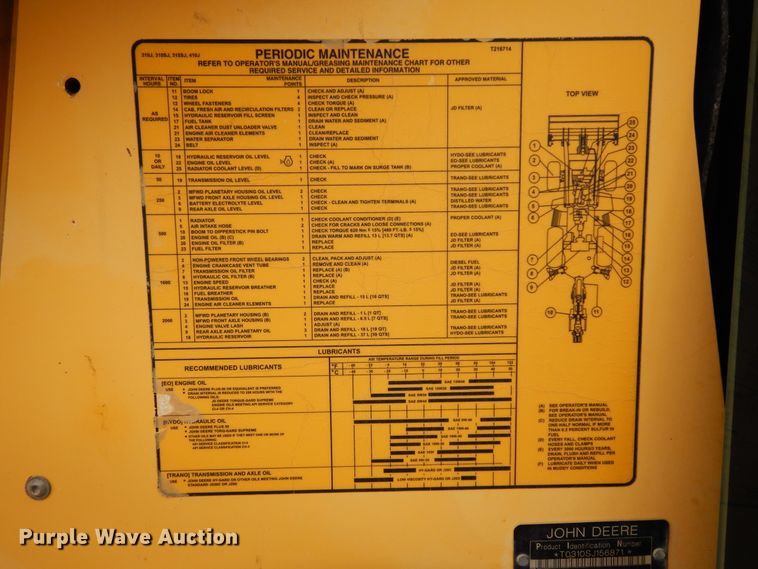 image for item DK0256 2008 John Deere 310SJ  backhoe