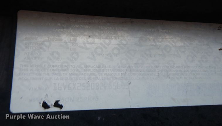 image for item DK0266 2011 Big Tex 35GN-25BK  equipment trailer