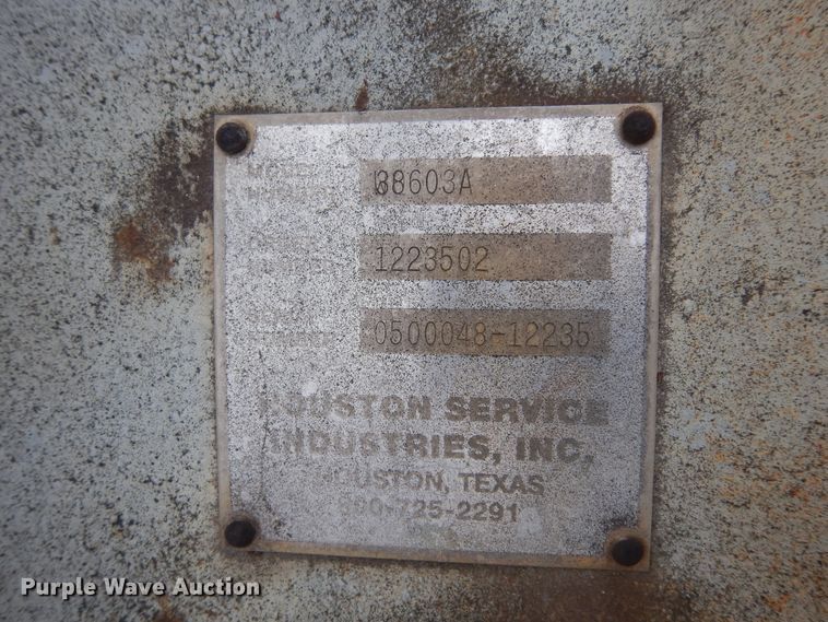 image for item DK0284 Servac 88603A  vacuum truck bed