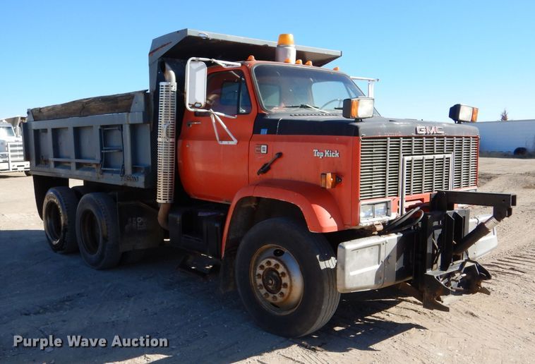 image for item DK7256 1988 GMC TopKick 7000  dump truck
