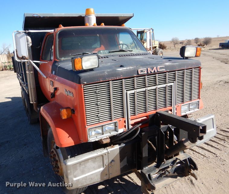 image for item DK7256 1988 GMC TopKick 7000  dump truck