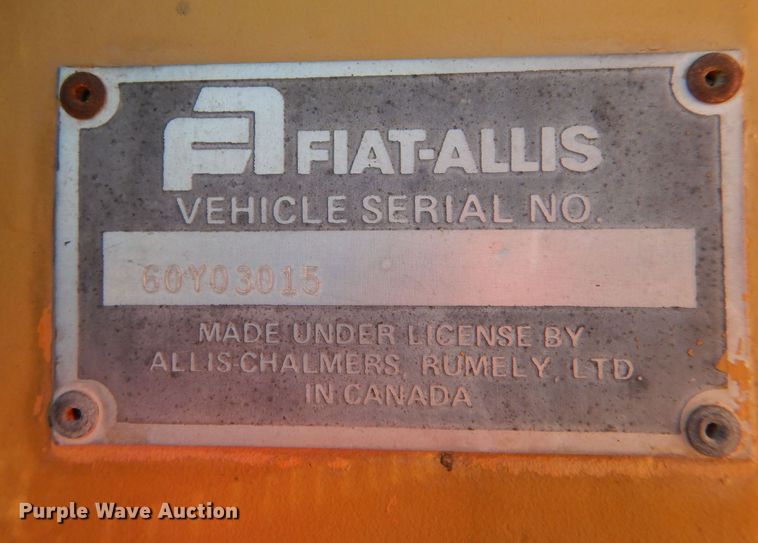 image for item DK7259 1974 Fiat-Allis 745H-B  wheel loader