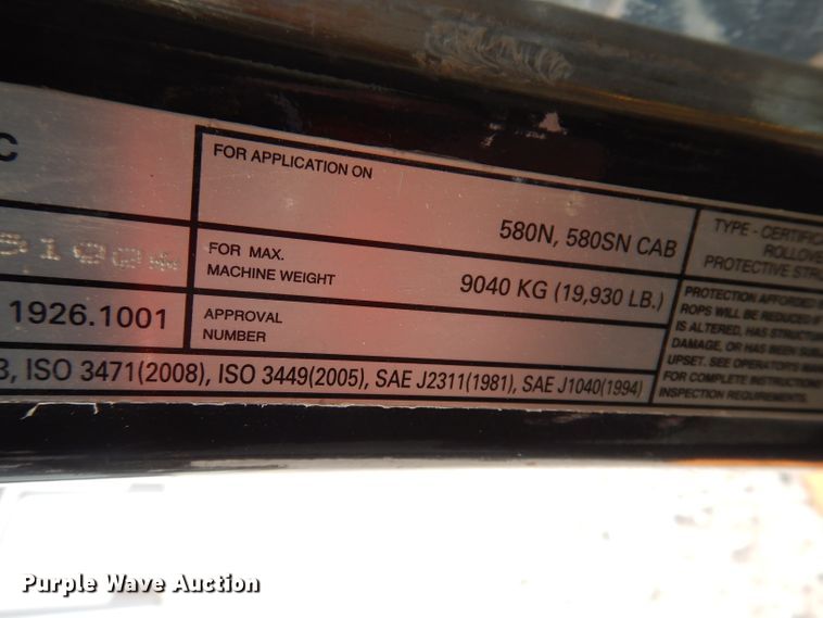 image for item DL5944 2015 Case 580 Super N  backhoe