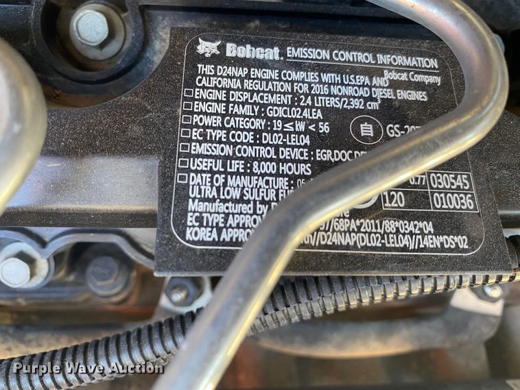 image for item DL6984 2016 Bobcat T450  tracked skid steer loader