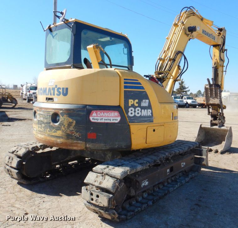 image for item DN1334 2009 Komatsu PC88MR-8  mini excavator