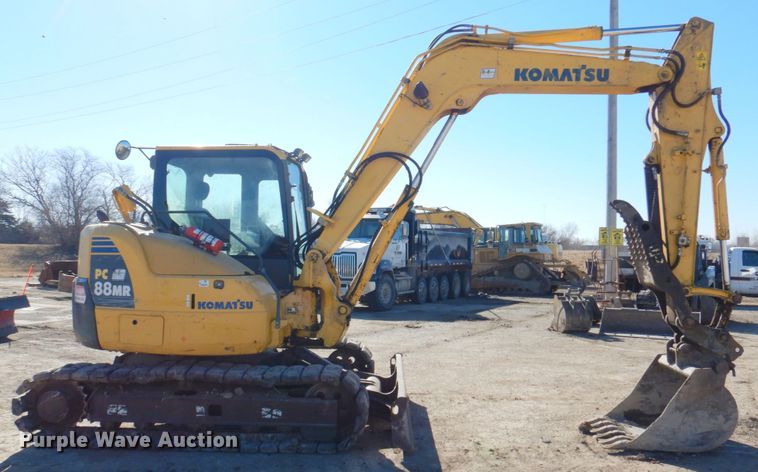 image for item DN1334 2009 Komatsu PC88MR-8  mini excavator