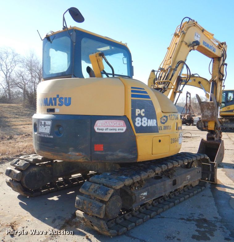 image for item DN1335 2009 Komatsu PC88MR-8  mini excavator