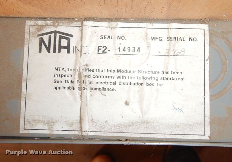 image for item DR1108 1987  jobsite trailer