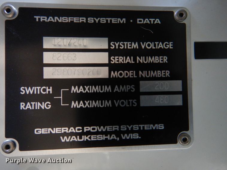 image for item IM9651 Generac 2000 Series  generator