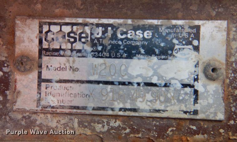 image for item IM9832 1987 Case W20C  wheel loader