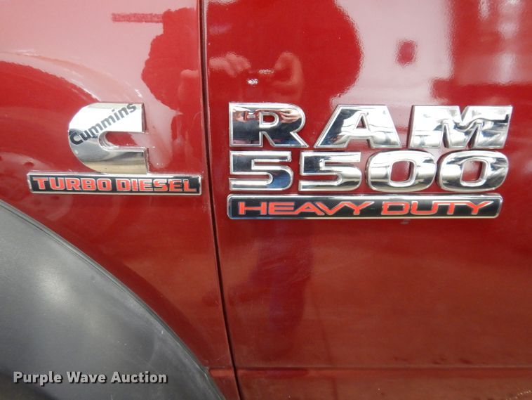 image for item JK9543 2015 Dodge Ram 5500HD  Crew Cab truck cab and chassis