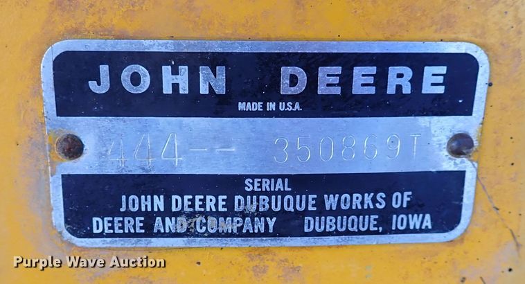 image for item JO9642 1980 John Deere 444  wheel loader