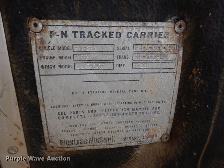 image for item JS9668 Flextrac Nodwell FN20  track carrier with bucket