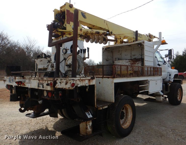 image for item JS9674 1994 GMC TopKick C6500  digger derrick truck