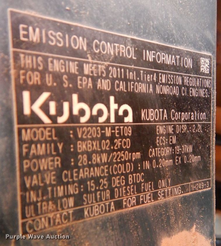 image for item JS9679 2012 Kubota U45  mini excavator