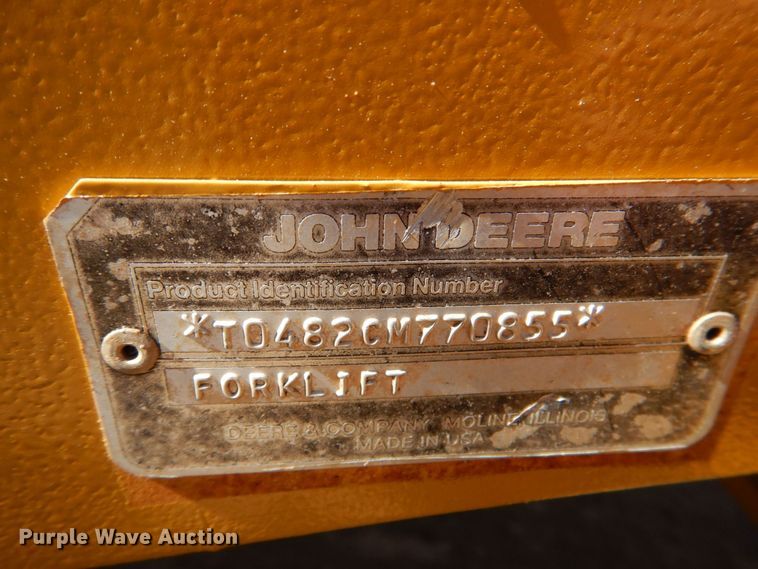 image for item JS9682 1990 John Deere 482C  forklift