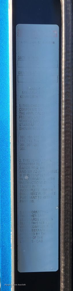 image for item KG9661 2007 Kenworth W900  dump truck