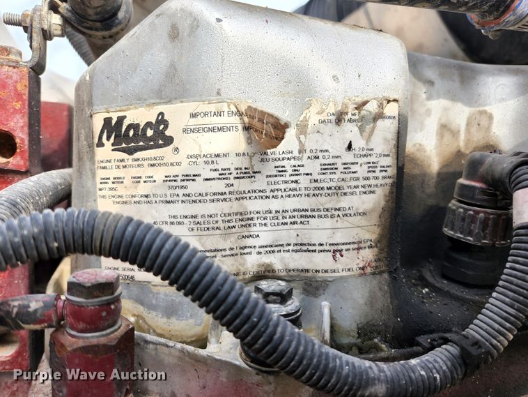 image for item KH9709 2007 Mack Granite CTP713B  dump truck