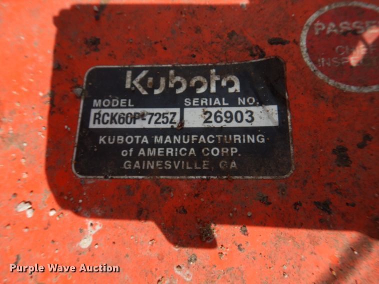 image for item DH8215 Kubota Z726XKW  ZTR lawn mower