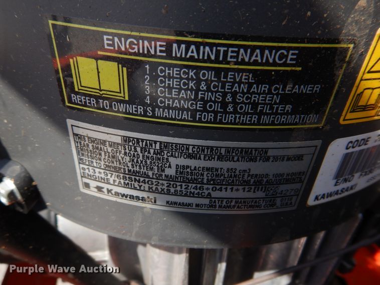 image for item DH8215 Kubota Z726XKW  ZTR lawn mower