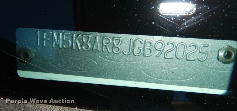 image for item DH8877 2018 Ford Explorer Police Interceptor SUV