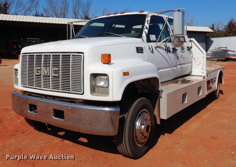 image for item DK4377 1997 GMC C5500  flatbed truck