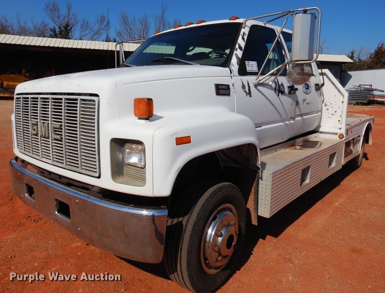 image for item DK4377 1997 GMC C5500  flatbed truck